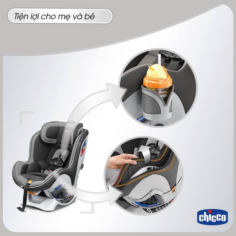 Ghế ngồi ô tô từ sơ sinh Chicco NextFit iX Zip chấm bi