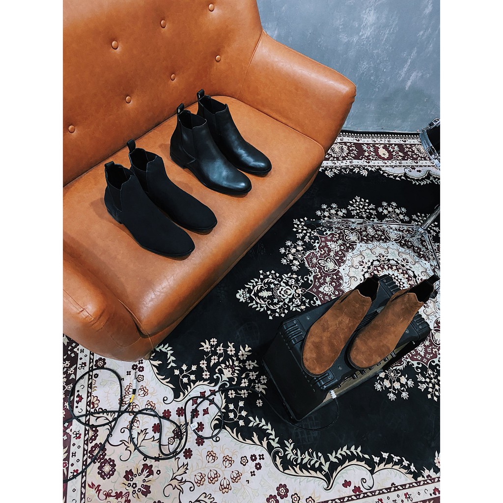 Giày boot da nam MIKENCO Black Suede Chelsea Uy Tín 2020 . A12 : ₛ 1212 / | BigBuy360 - bigbuy360.vn
