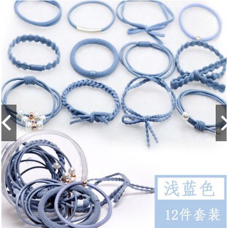 [Phụ Kiện Xinh] HỘP 12 CHIẾC CHUN BUỘC TÓC SIÊU ĐẸP