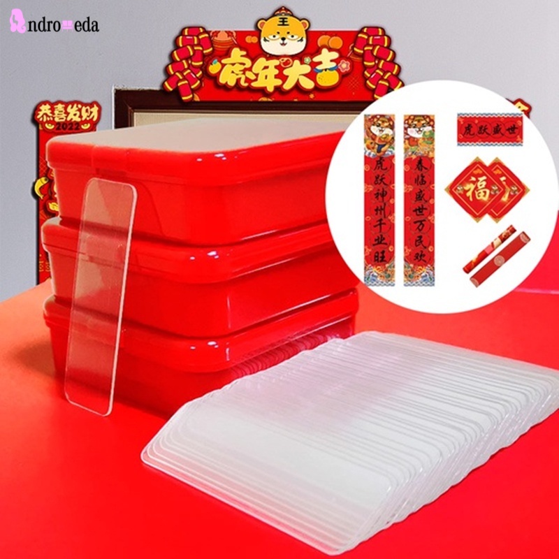 Bộ 60 miếng dán hai mặt trong suốt tự dính không hút thuốc năm mới