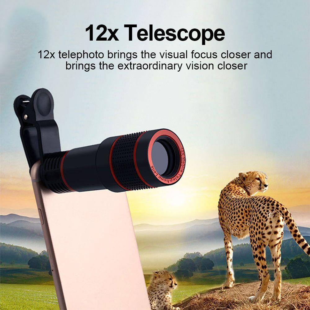 Ống Kính Telephoto Gắn Điện Thoại Hỗ Trợ Xem Chơi Game Tiện Dụng