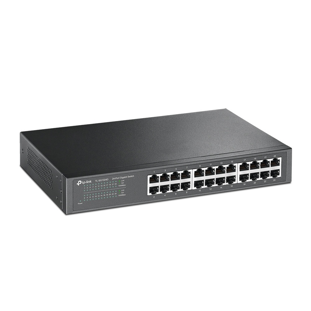 Bộ chia mạng TP-Link TL-SG1024D 24 cổng gigabit switch chia tín hiệu mạng RJ45 10/100/1000Mbps - Hàng chính hãng