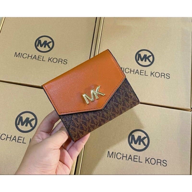 Ví nữ m.k mini gấp nhiều ngăn (ảnh thật)