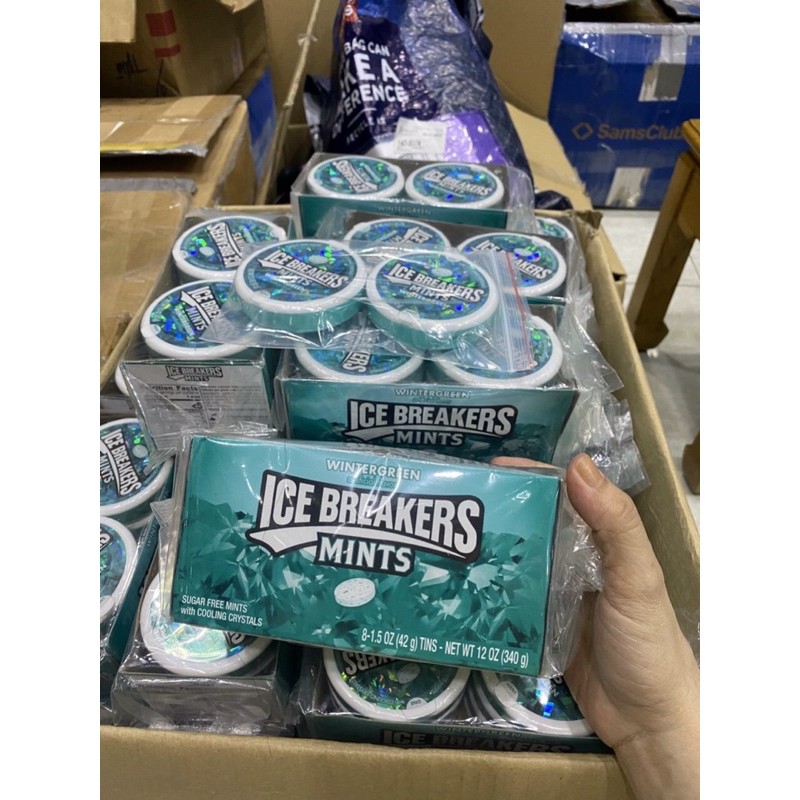 KẸO NGẬM ICE BREAKERS - HÀNG XÁCH TAY SIÊU THỊ COSTCO MỸ