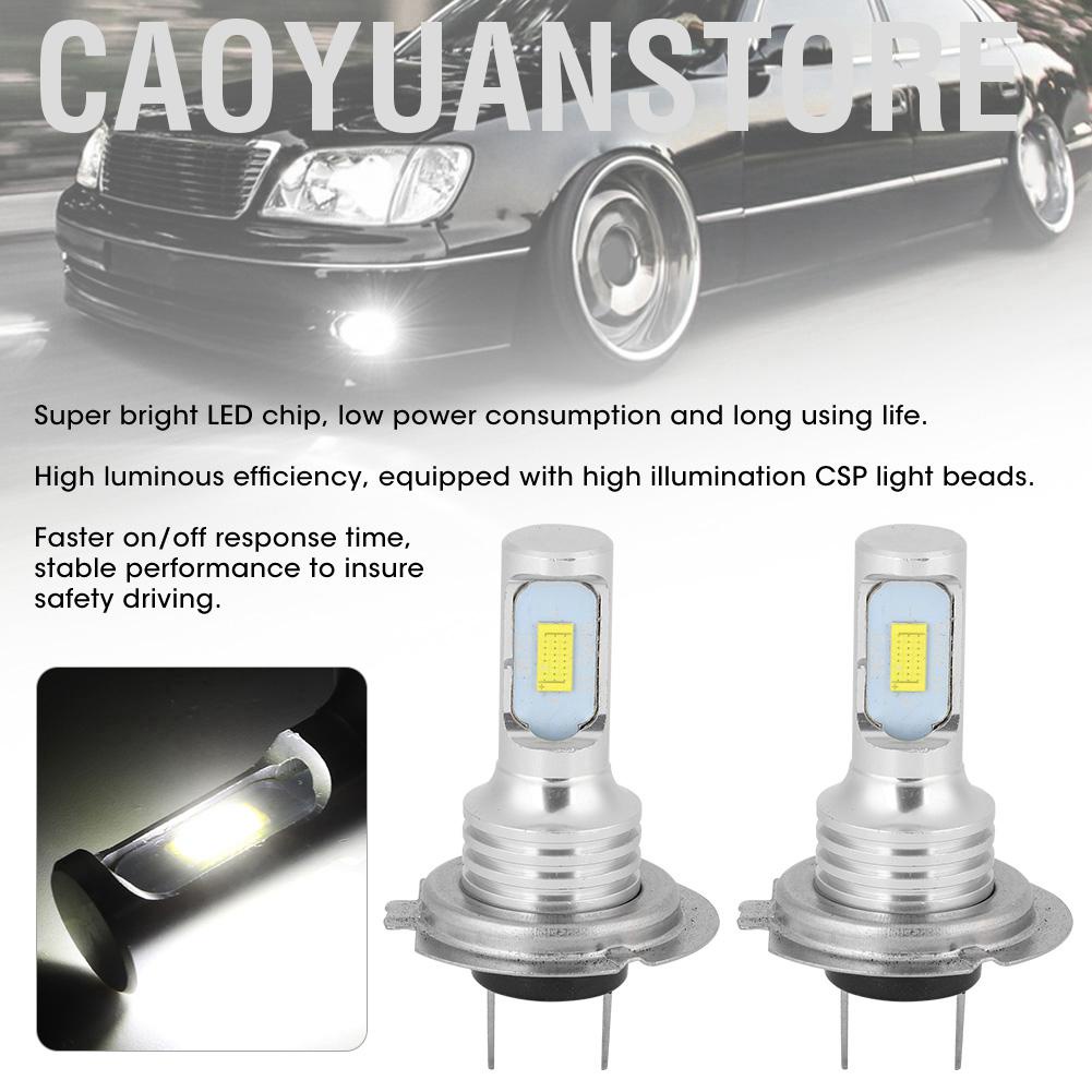 Set 4 bóng đèn LED H7 80W 8000K 12-24V ánh sáng trắng cho pha xe hơi