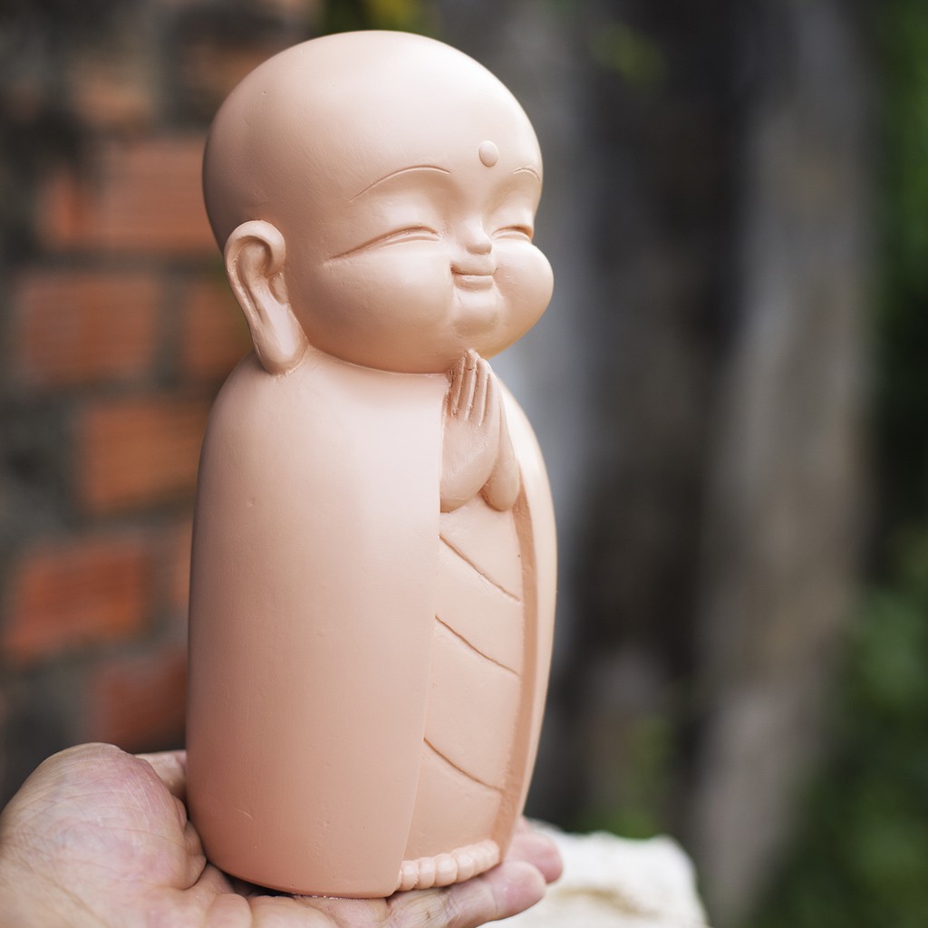 Chú tiểu decor hiện đại 21 cm trang trí nhà cửa nhiều màu độc đáo