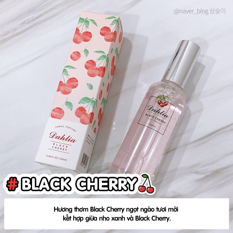 Nước hoa vải MyDahlia hương Black Cherry 100ml/Black Cherry Fabric Perfume