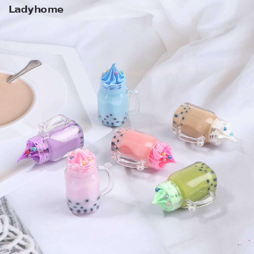 Mô hình ly trà sữa mini tỉ lệ 1:12 cho nhà búp bê