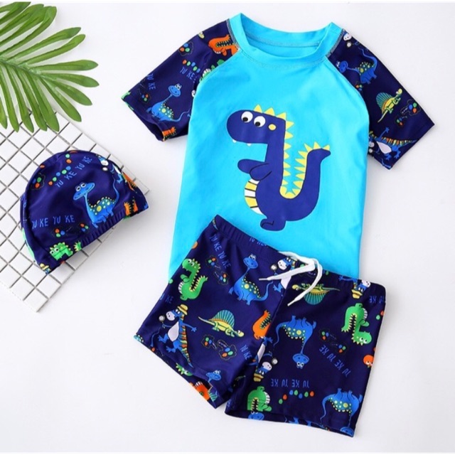 Bộ bơi khủng long bé trai ( có size đại)