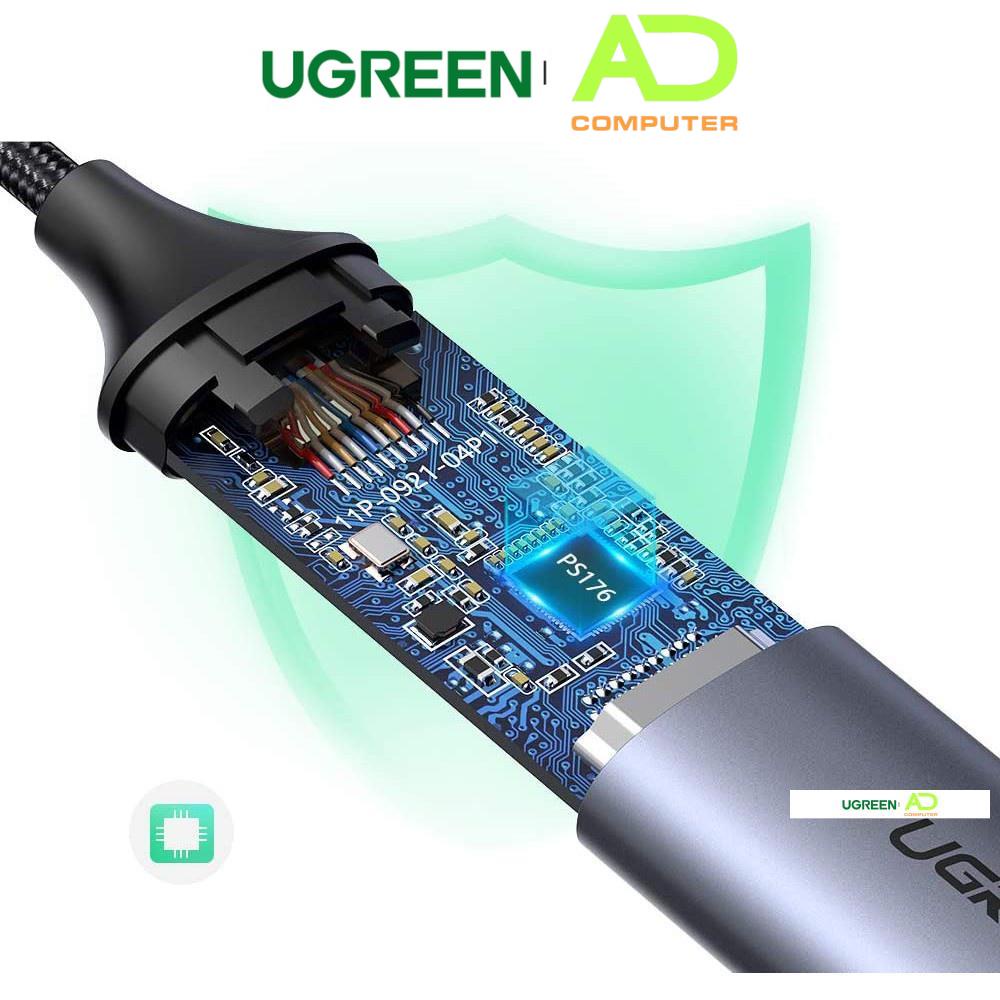 Cáp chuyển USB TYPE C sang HDMI UGREEN 70444 - Hàng phân phối chính hãng - Bảo hành 18 tháng