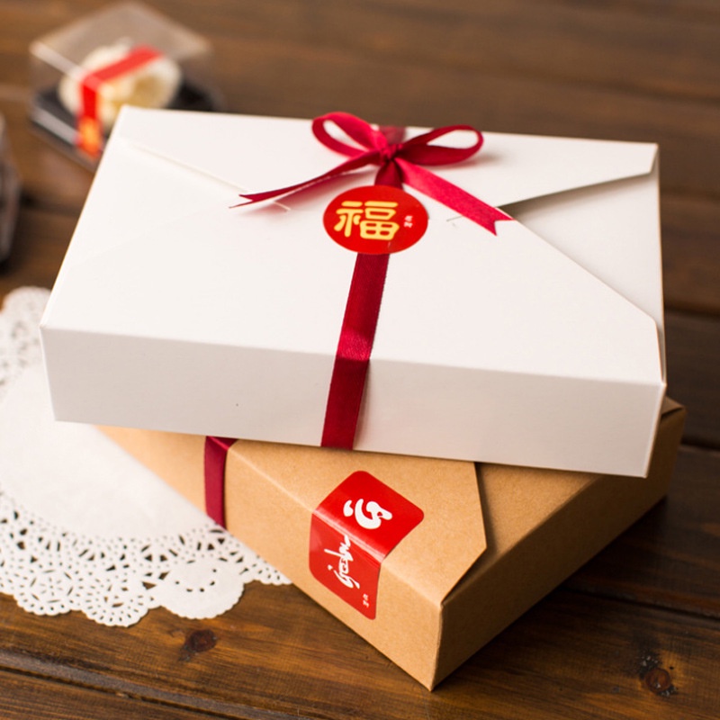 CNY Set 12 miếng dán chữ Trung Quốc chúc mừng năm mới / Fu dùng để trang trí túi bánh quy