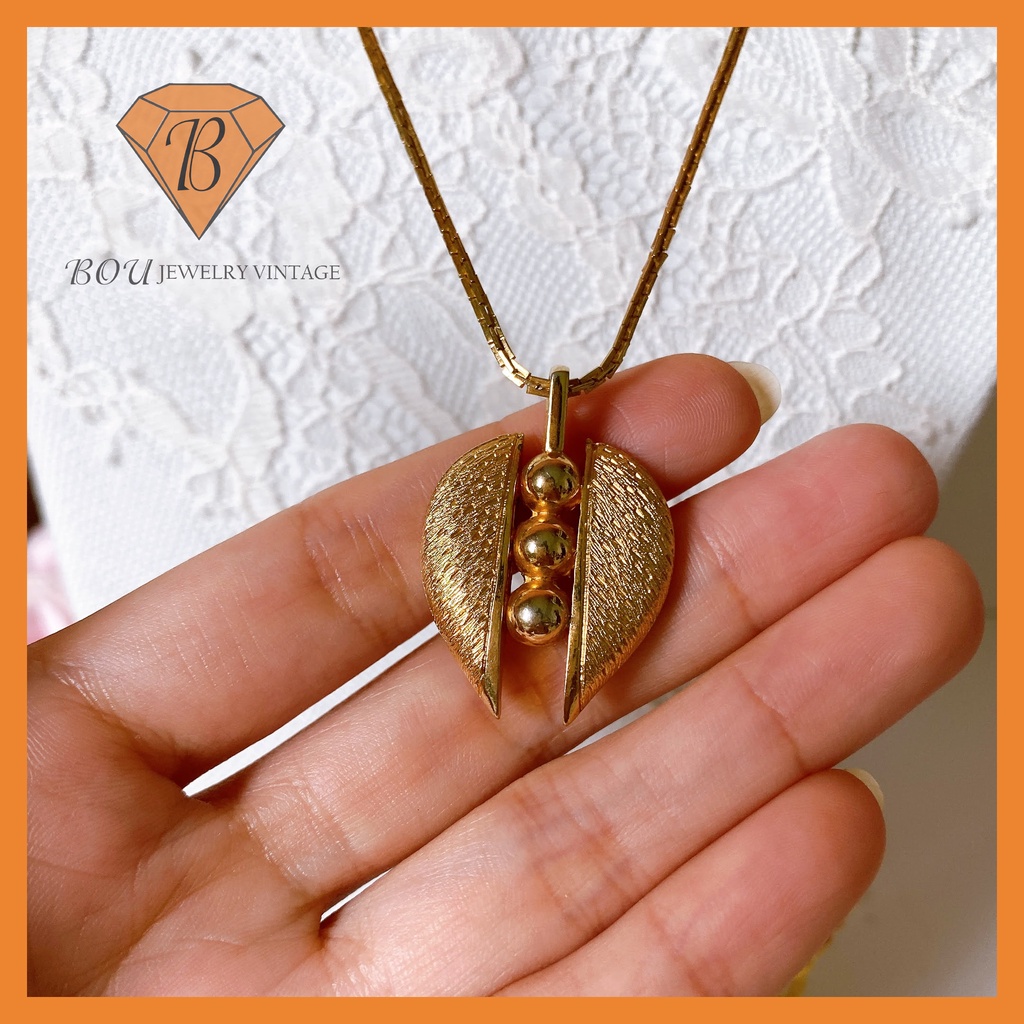 VÒNG CỔ VÀNG SECONDHAND TRANG SỨC SI NHẬT BẢN BOU JEWELRY VINTAGE MÃ VC321