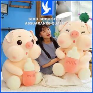 Gấu Bông Cho Bé ôm Ngủ Heo Ôm Bình Sữa, Heo Milk Siêu Dễ Thương Cute Đủ Size To Nhỏ Lớn Bird book