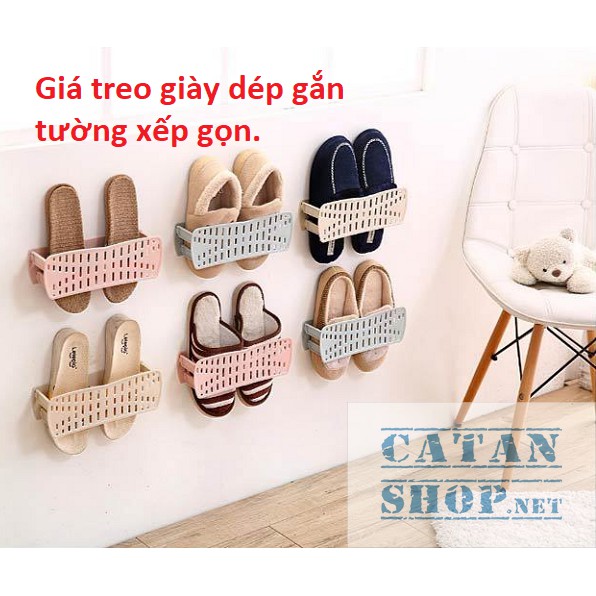 Giá để giày dép Thông minh, ❤️FREESHIP❤️  Móc treo dép Xếp Gọn Ngang tiết kiệm không gian GD279-MTDep-XNgang