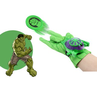Đồ chơi - Bao tay và đồng hồ bắn đĩa HULK, giúp các bé đưuọc sáng tạo với nhân vật hoạt hình ưa thích của mình