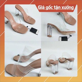 [ Siêu Phẩm - Hàng Cao Cấp] Dép Cao Gót Quai Trong Gót Trong - Ảnh Thật Kèm Clip