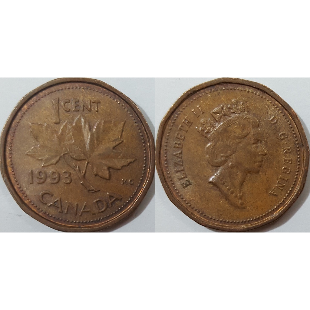 Đồng xu 1 Cent Canada 1990-1996