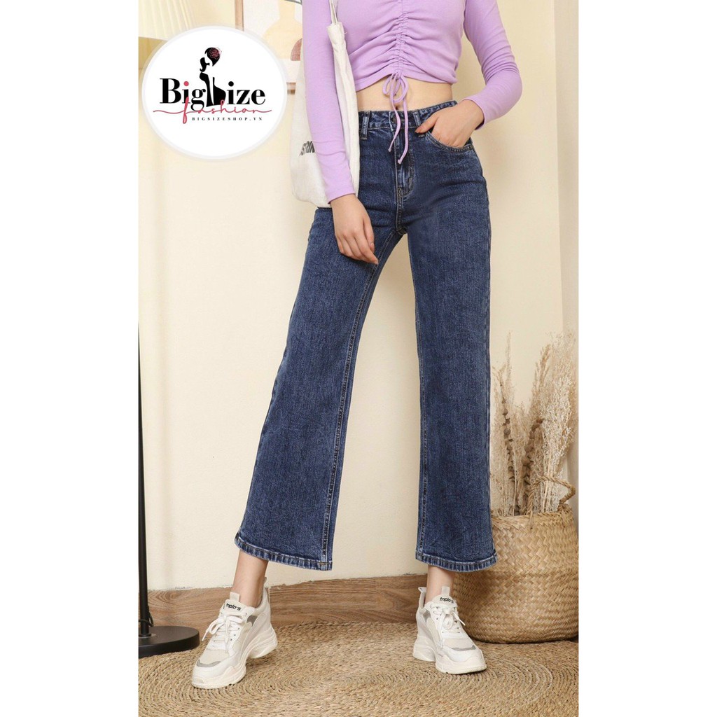 (50-90kg) QUẦN JEAN XANH ỐNG RỘNG BIGSIZE