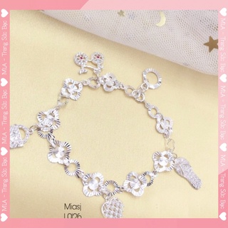 Lắc tay vòng tay nữ bạc ý s925 lắc charm miễn phí xi kim l0126 | mi.a trang sức bạc