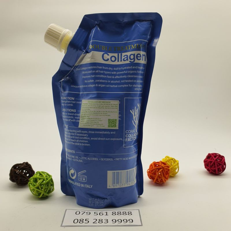 Ủ TÓC, KEM XẢ TÓC, KEM Ủ TÓC  PHỤC HỒI COLLAGEN DIVA HÀNG CÔNG TY CHÍNH HÃNG TÚI  500ML | BigBuy360 - bigbuy360.vn