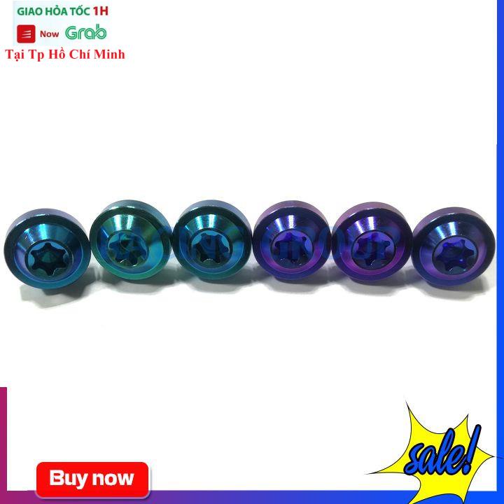 Ốc 10li10 GR5 Đầu Dù Nhiều Màu Gắn Xe Máy (Giá 1 Con)