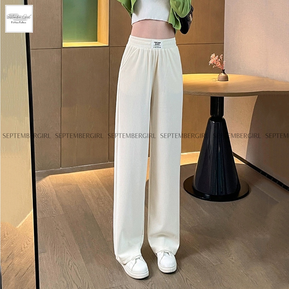 Quần culottes ống suông thun tăm thời trang SEPTEMBERGIRL QUAN NU 002