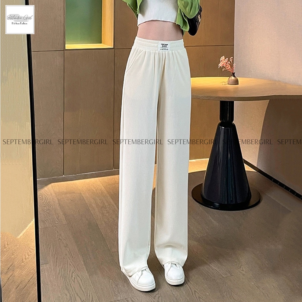 quần culottes ống suông thun tăm thời trang SEPTEMBERGIRL QUAN NU 002