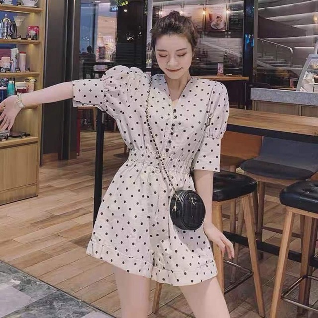 Jumpsuit Chấm Bi Hot Hít