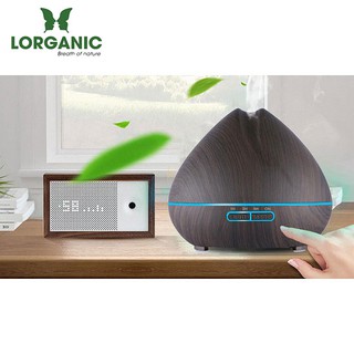 Máy khuếch tán tinh dầu quả đào gỗ nâu Lorganic FX2025