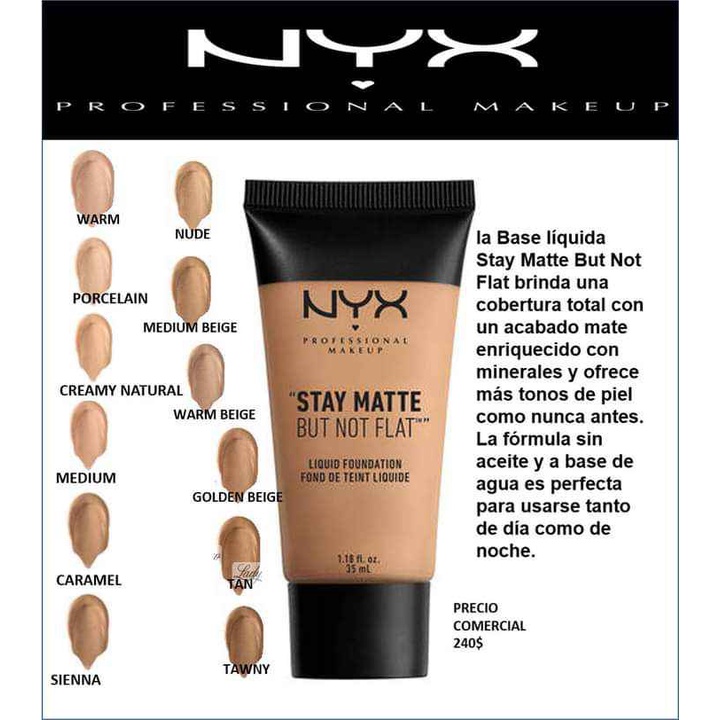 KEM NỀN NYX STAY MATTE BUT NOT FLAT LIQUID FOUNDATION 35ML CHÍNH HÃNG - 9646