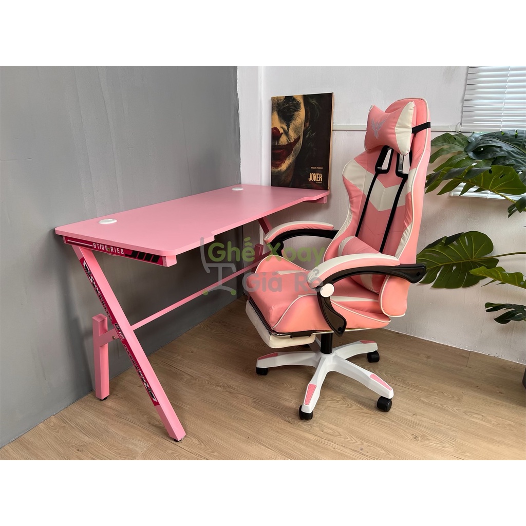 BÀN LÀM VIỆC & GAMING THỂ THAO -MÀU HỒNG
