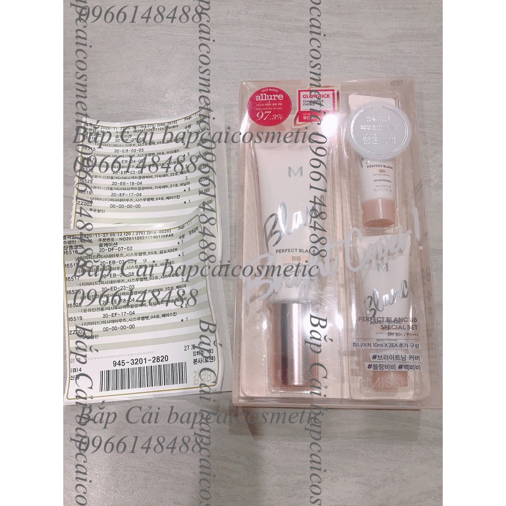 MBC Kem nền làm sáng da tự nhiên Missha M Perfect Blanc Brightening BB Cream