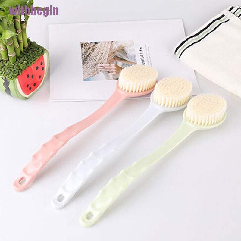 [Hàng mới về] Bàn chải chà lưng tay cầm dài hỗ trợ tẩy tế bào chết