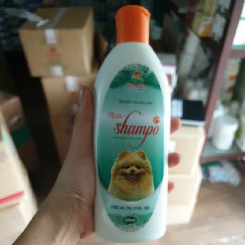 Sữa tắm cho chó và thú cảnh diệt ve, bọ chét, rận - Vime shampo (300ml)