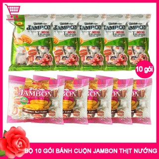 Sỉ Thùng 10 Bịch Bánh Jambong Thịt Nướng Thanh Hương 400gr
