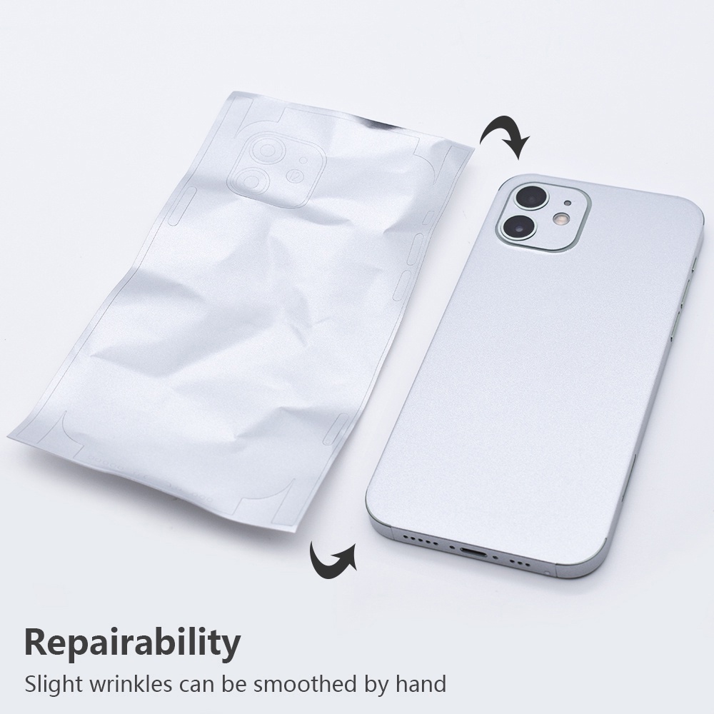 Miếng Dán Màu Bạc Chống Trầy Xước Cho iPhone 6 6s 7 8 Plus X Xs XR 11 12 13 14 Pro Max Mini SE2020