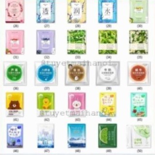 Combo 50 miếng mặt nạ dưỡng da cao cấp