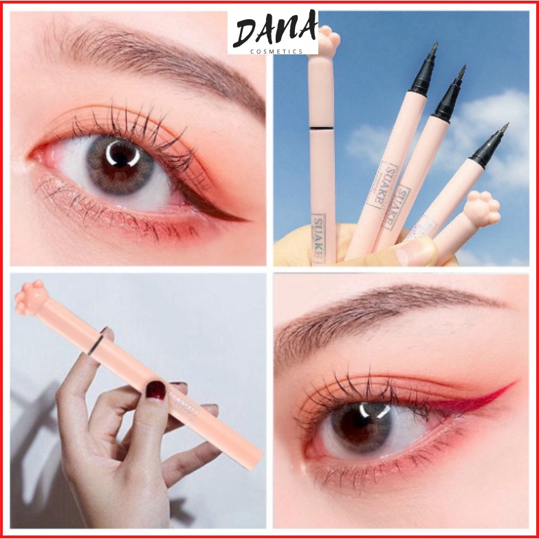 Bút kẻ mắt SUAKE dạng lỏng màu đen kháng nước không nhòe trang điểm lâu trôi DANA