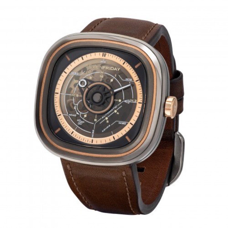 Đồng hồ Nam SevenFriday SF T2/02 - Automatic - Dây Da