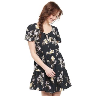 ĐẦM BABYDOLL NỮ HOA ĐEN XUẤT XỊN