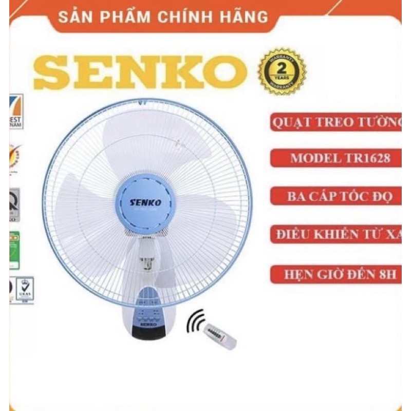 Quạt treo điều khiển Senko TR1628 quạt treo cao cấp điều khiển từ xa