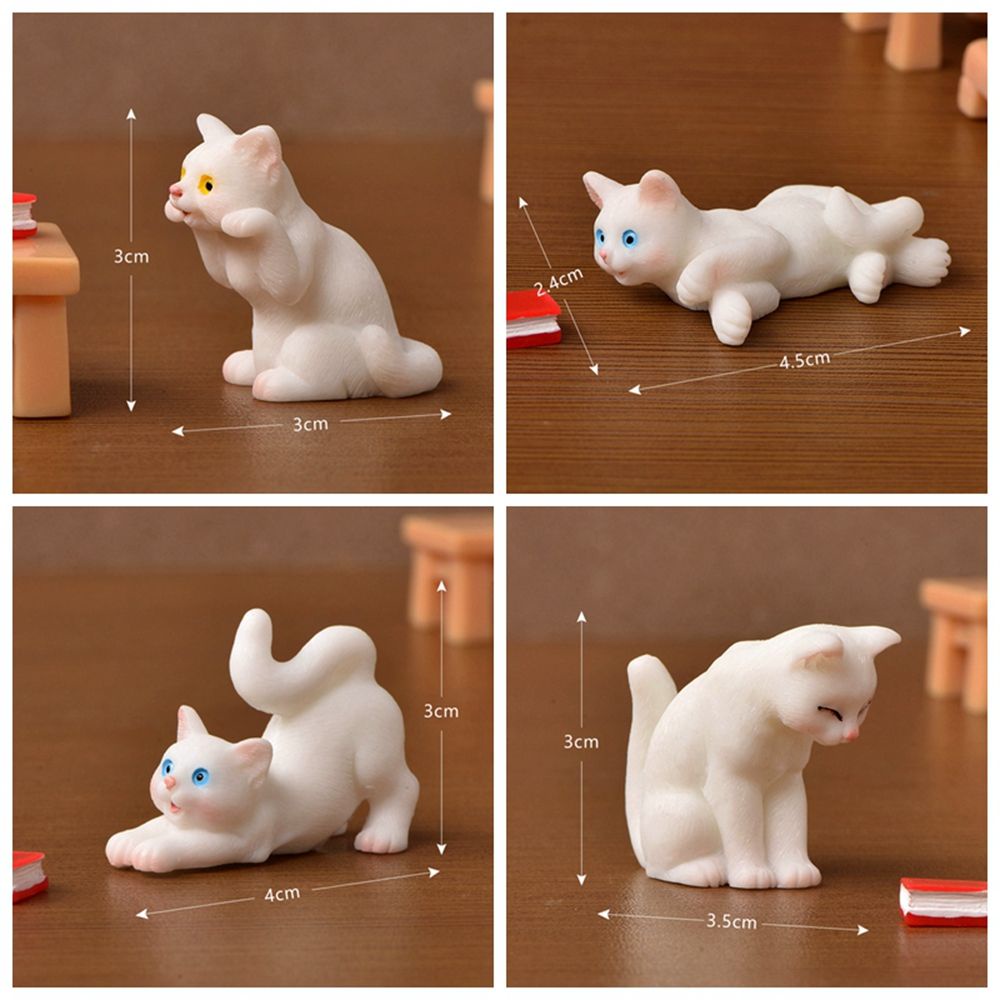 Đồ trang trí mèo con mini trang trí sân vườn DIY