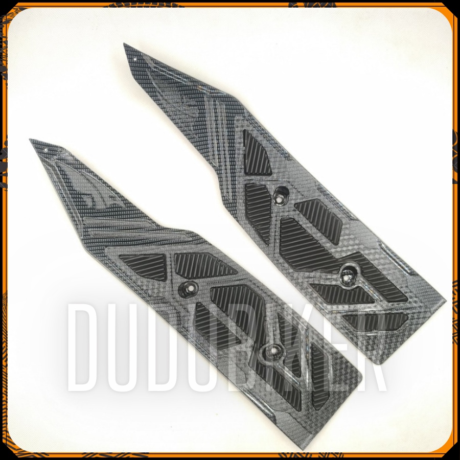 Thảm để chân Carbon xe Airblade 2023, Thảm chân carbon Ab 160/125/2023 Chất Liệu Carbon, Thảm chân AB23, carbon airblade