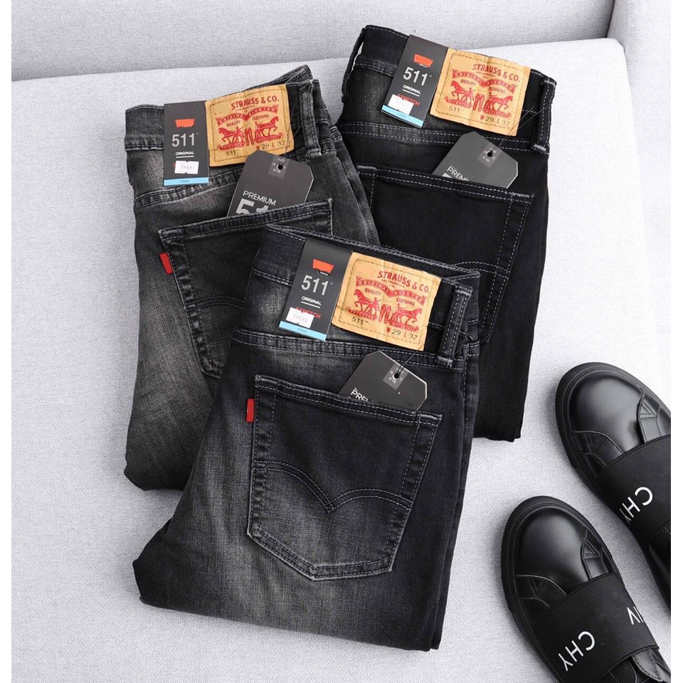 Quần Bò Dáng Suông Màu Mài