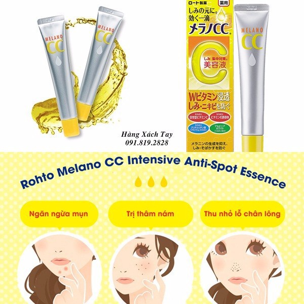 Serum Melano CC 20ml Mờ Thâm, Nám Tàn Nhang (20ml) Tinh chất Vitamin C Maneki