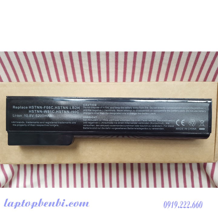 Pin laptop 6cells HP Elitebook 8460p, 8460w, 8470p,8470w - Pin Battery 6cells 5200mAh hp 8470p,8470w, 8460p, 8460w