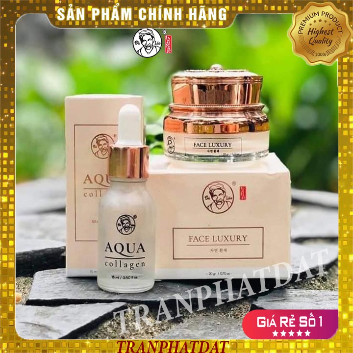 FREESHIP COMBO DƯỠNG FACE LUXURY &amp; AQUA COLLAGEN