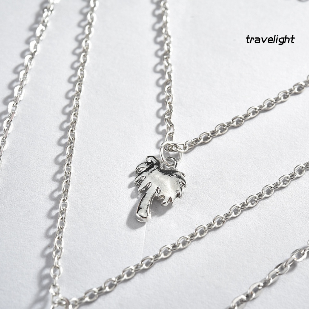 Vòng Cổ Choker Nhiều Lớp Hình Vỏ Dừa/Cá/Sao Biển Cho Nữ