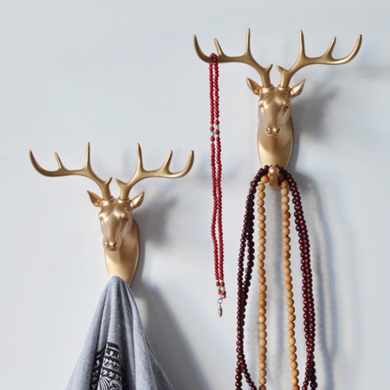 Móc Treo Đồ Gắn Tường Hình Sừng Động Vật DIY