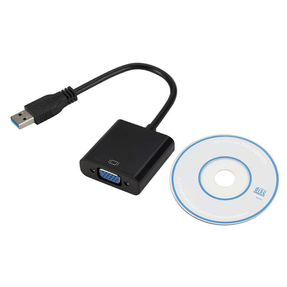 Đầu chuyển đổi USB 3.0 sang 1080P VGA cho card đồ họa hệ điều hành Win 7 / 8 / 10 | BigBuy360 - bigbuy360.vn